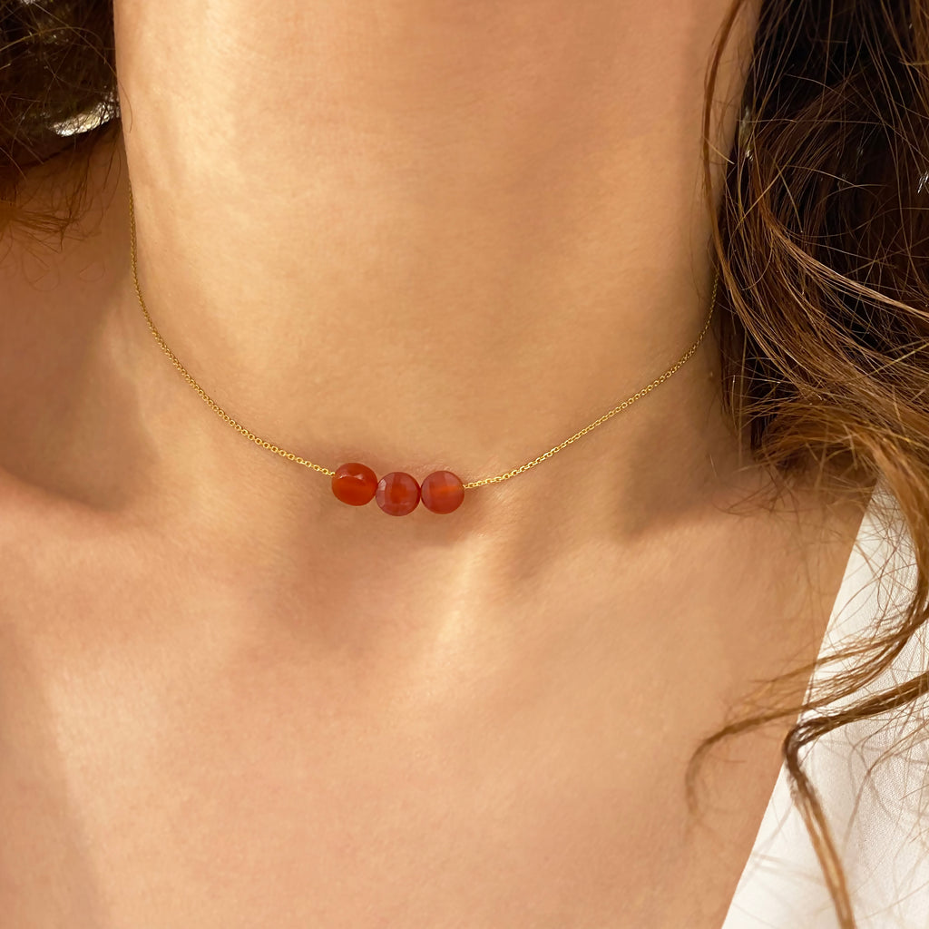 Carnelian Star Necklace Pendant – Elevated Calm